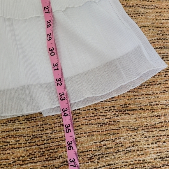 EXPRESS white Tiered Dress - Picture 13 of 15